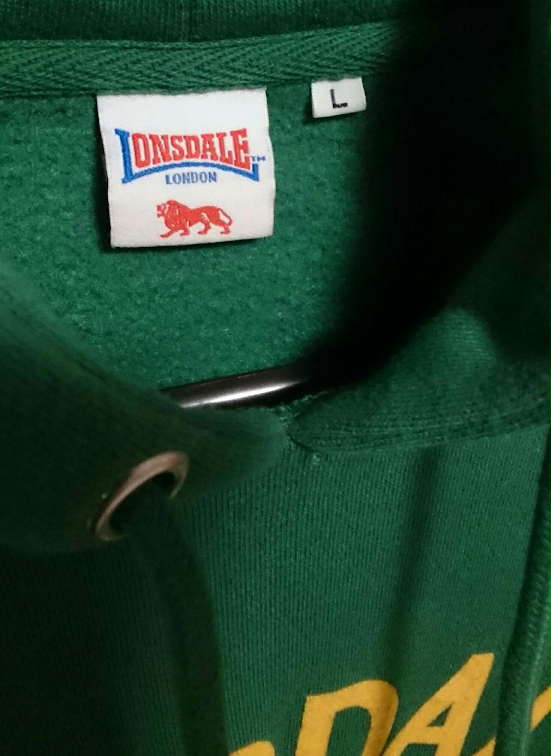 低価100%新品 ロンズデール 赤 サイズL 二着 BF7Kf-m71342398475 LONSDALE パーカー 緑 正規品人気SALE
