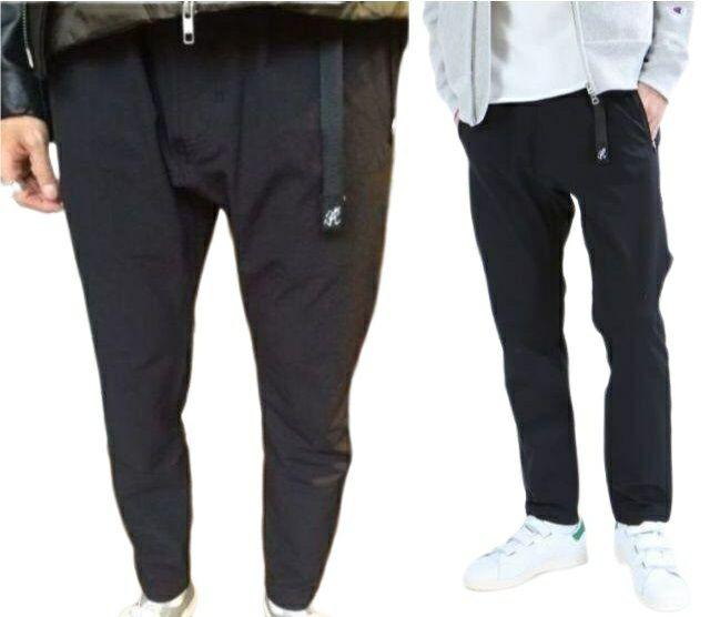 グラミチ フリークスストア 別注 4WAY ナイロンストレッチパンツ Lブラック