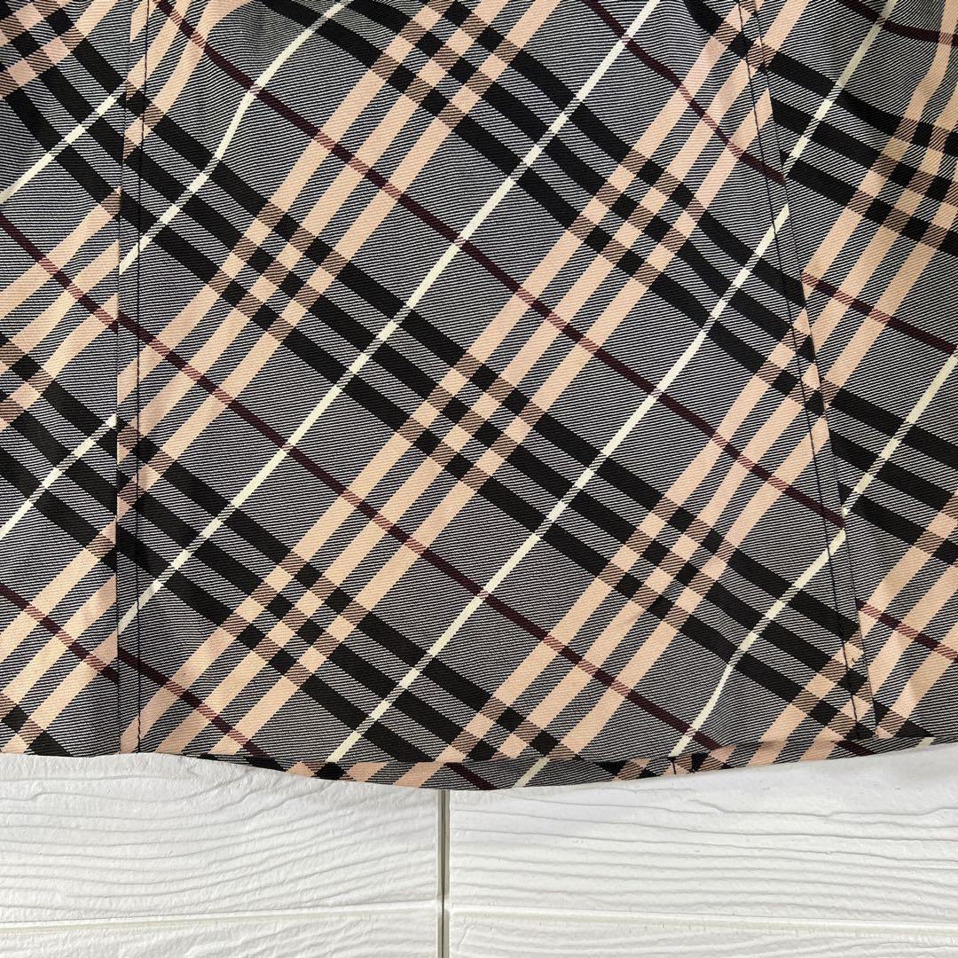 【BURBERRY】★ブルーレーベル★ミニスカート★チェック★(36)★ベルト