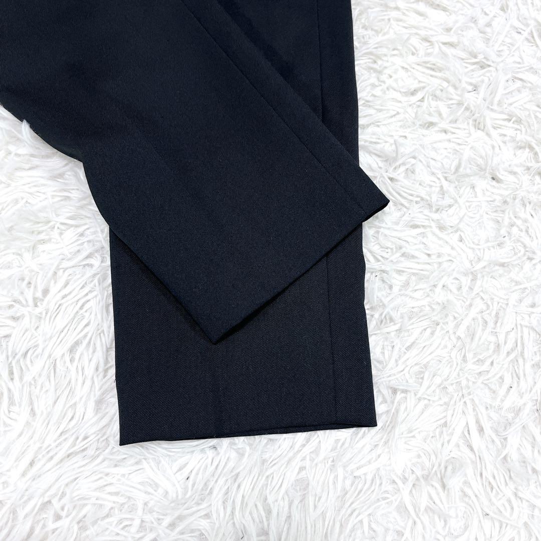 【極美品/近年】アンタイトル ウール混 ストレッチ セットアップ 黒
