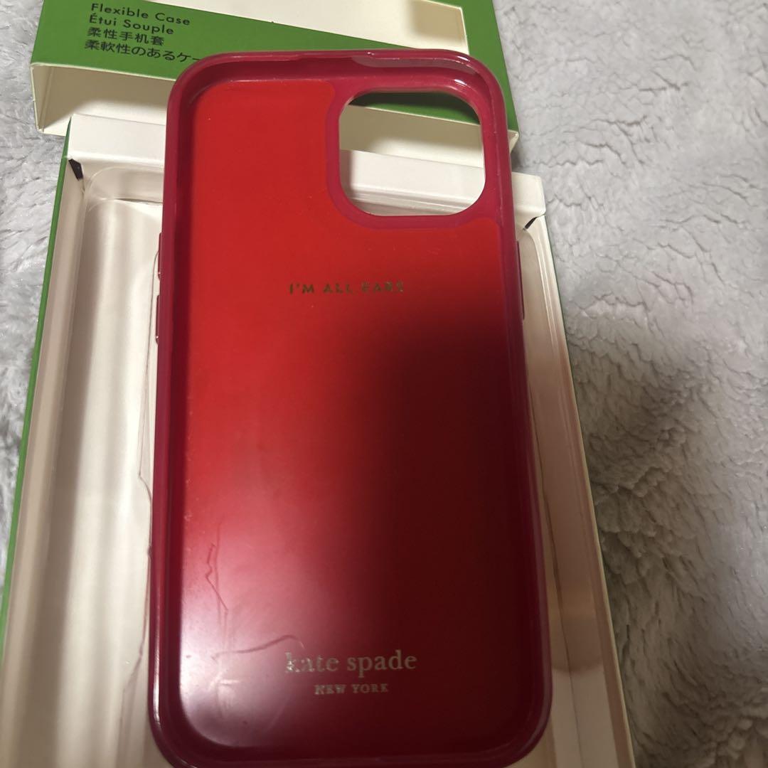 kate spade iPhone 15 フレキシブルケース 赤