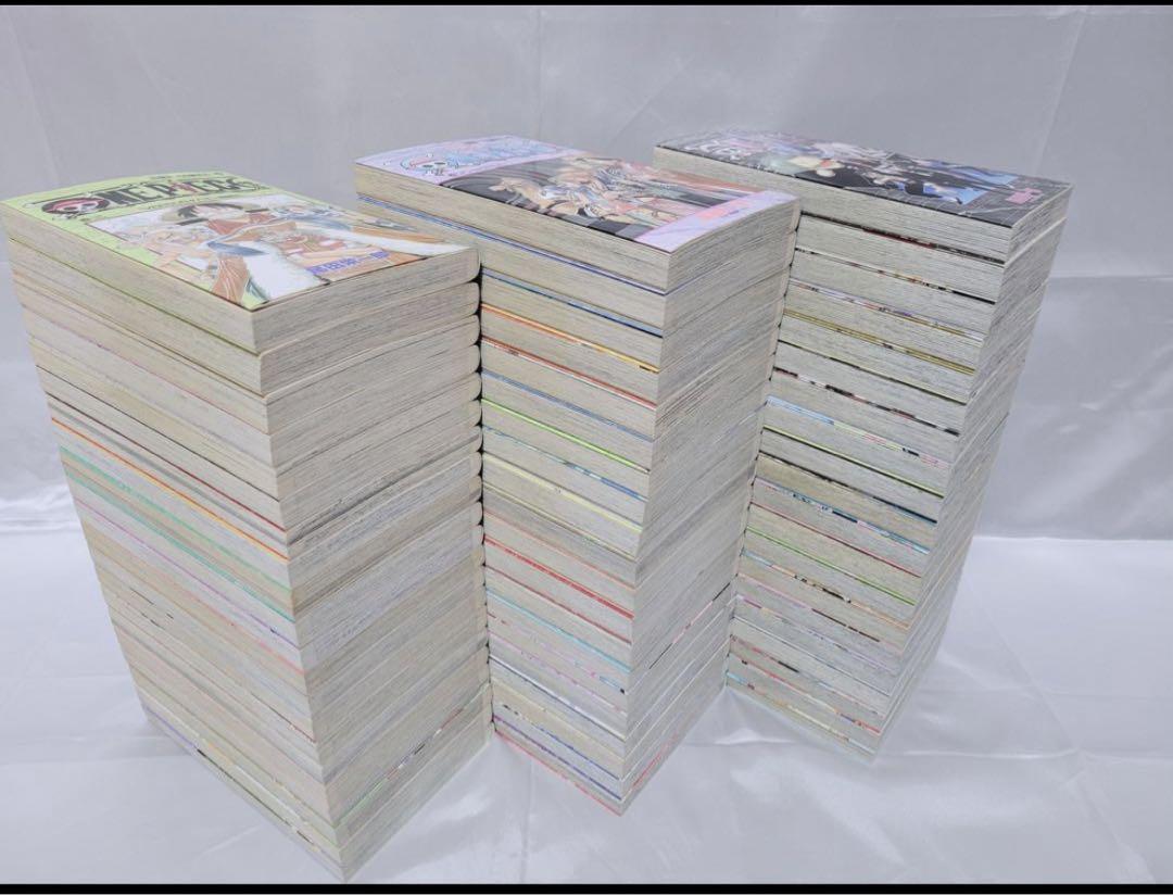 ONEPIECE既存セット106巻+関連本/全巻簡易クリーニング済み/カバー付属