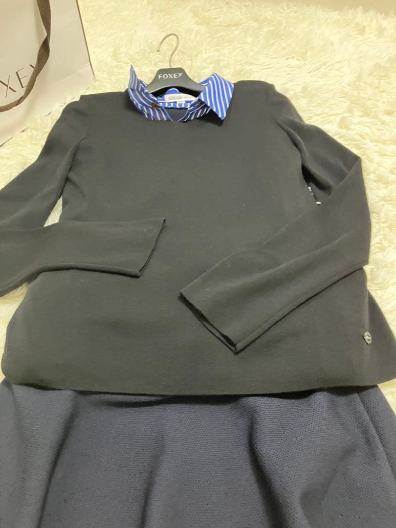 フォクシーブラックブラックニット プレートつき42L Foxey