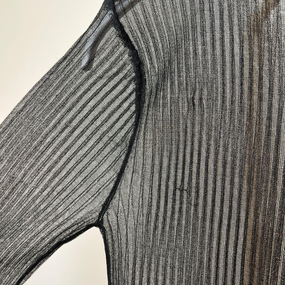 【新品タグ付き】Rib Sheer Knit anuke