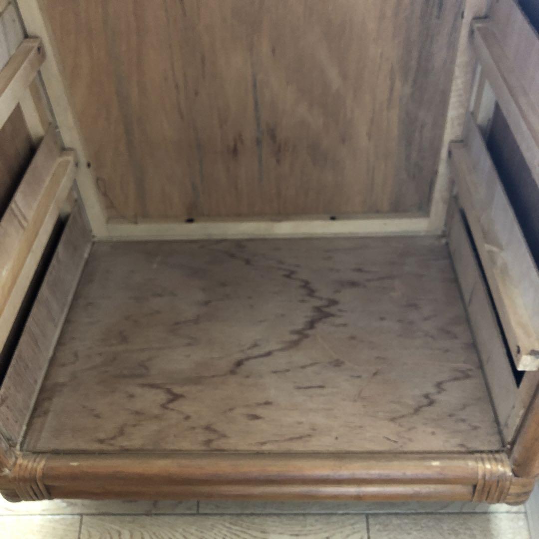 レトロ家具　ラタンチェスト 籐家具 引き出し タンス ビンテージ