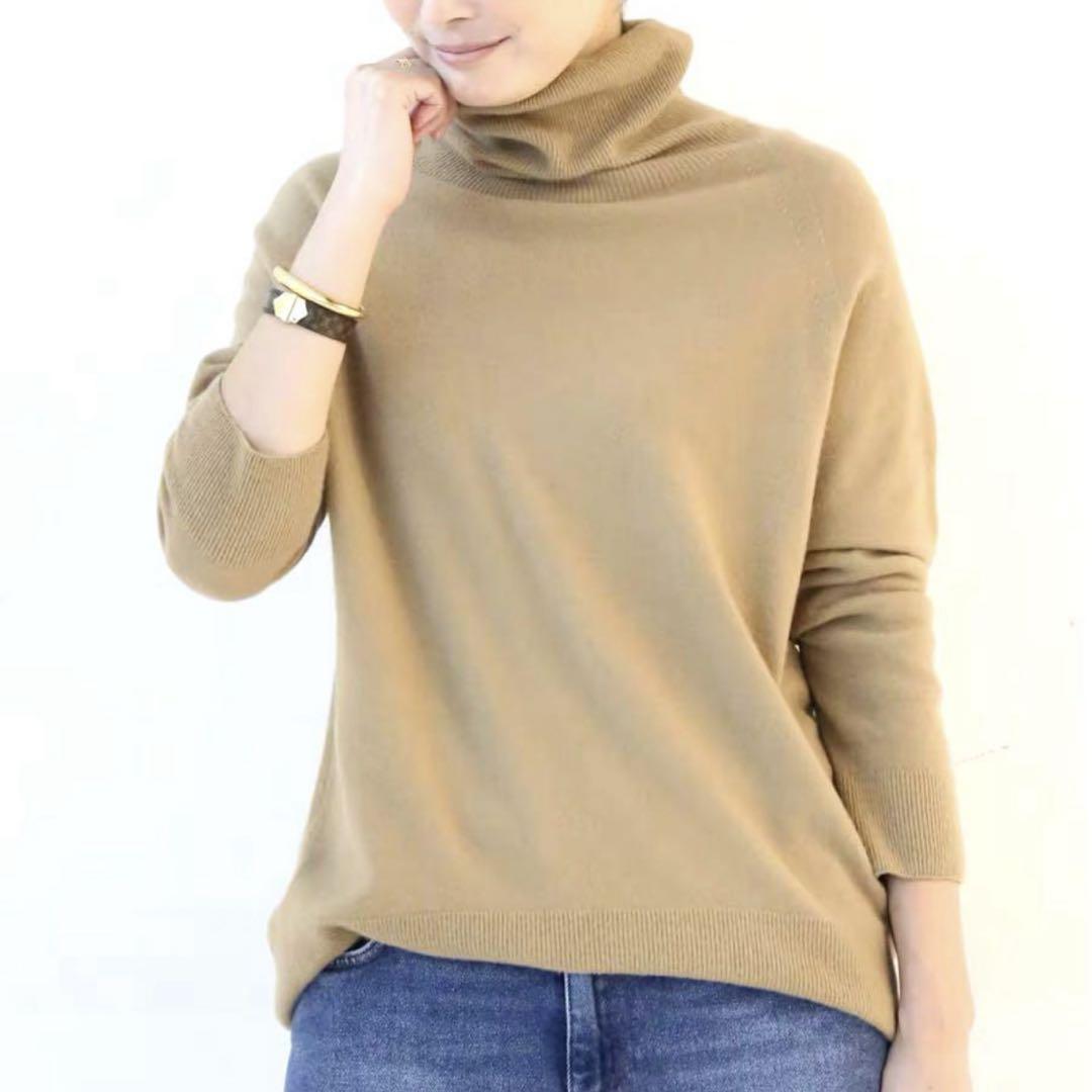 【公式】フジのお歳暮・冬ギフト Deuxieme Classe・CAPRI タートルネックプルオーバー キャメル トップス