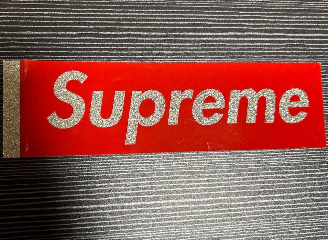 supreme ラメステッカー Supreme 'Glitter Box Logo Sticker Set'ボックスロゴ