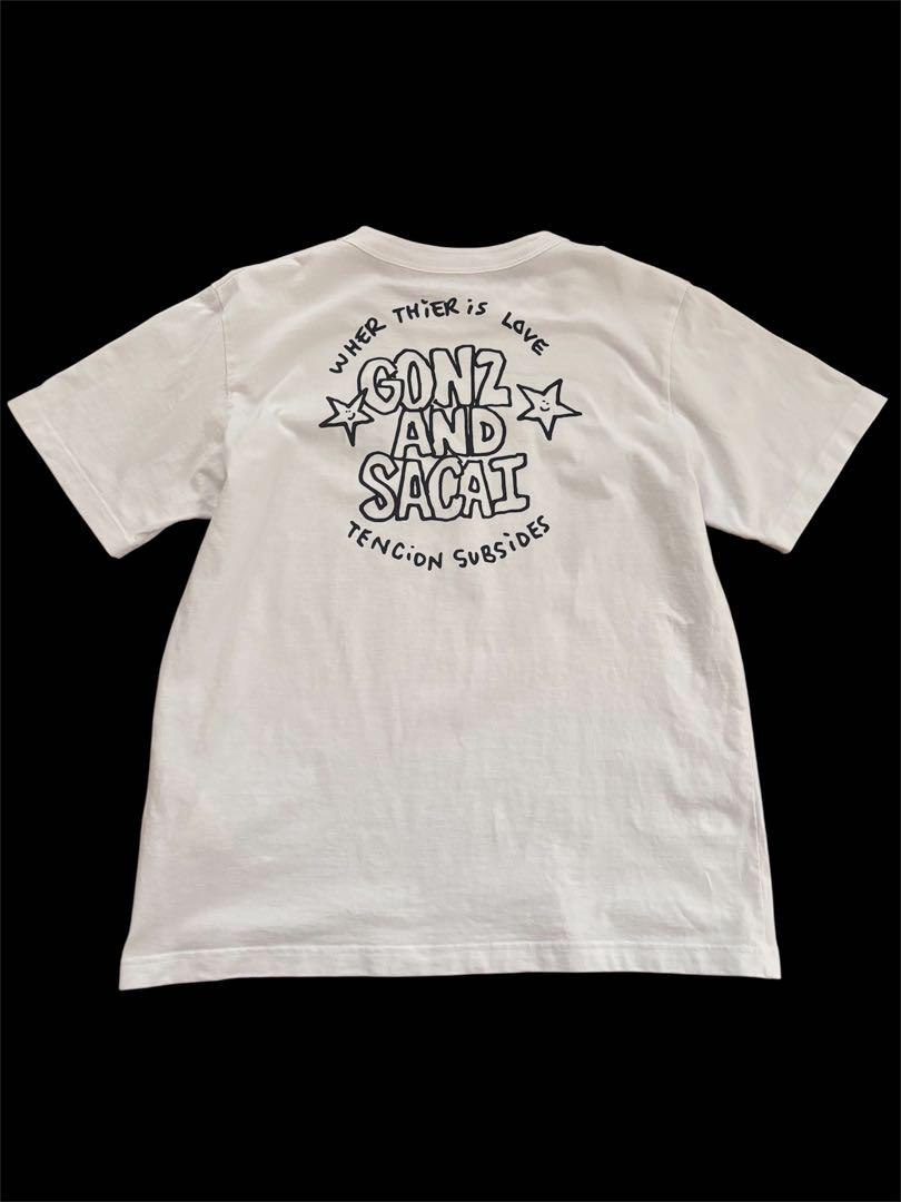 24ss sacai x gonz Tシャツ size3 白 紙タグ付トップス