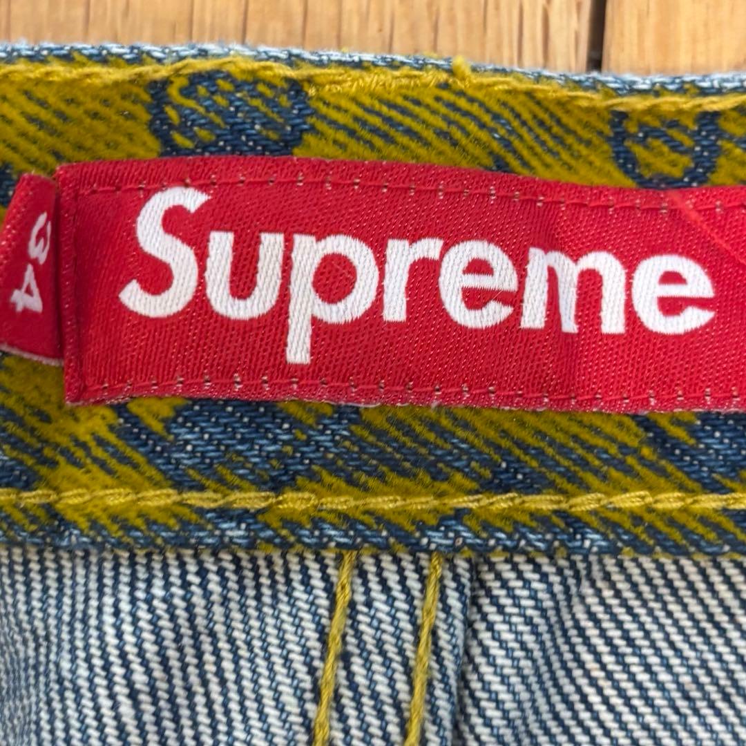 【新品】希少 Supreme Flocked Loose Fit Jean M
