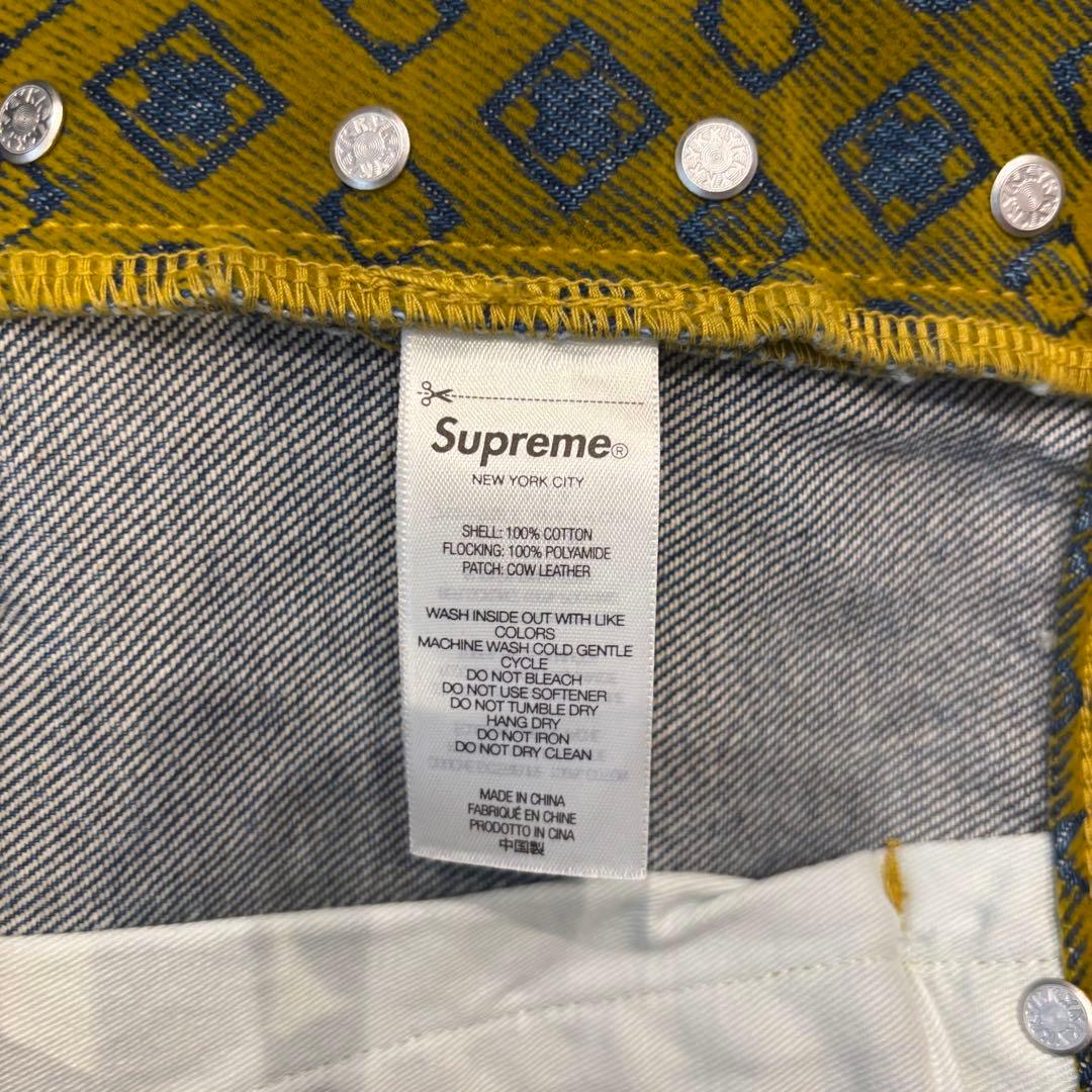 【新品】希少 Supreme Flocked Loose Fit Jean M