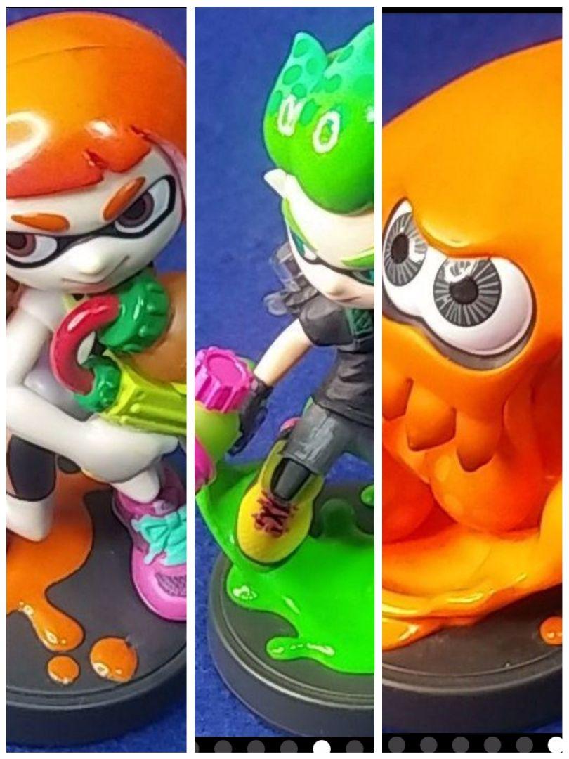 スプラトゥーン Amiibo アミーボ イカボーイ イカガール イカオレンジ 開店祝い
