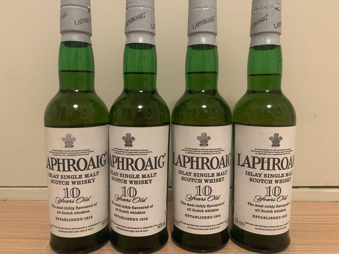 ラフロイグ１０年旧ラベル正規品350ml×4