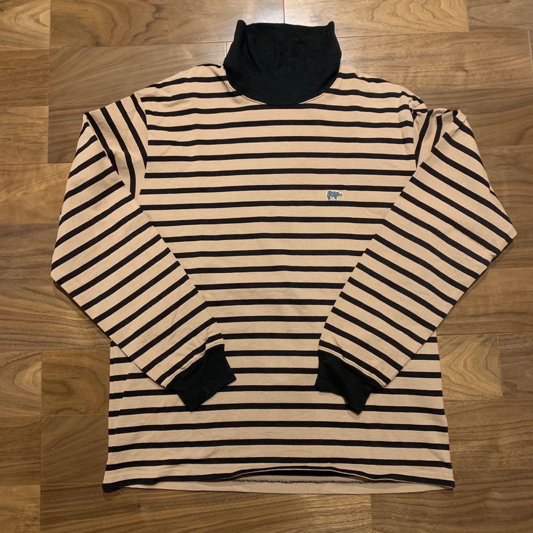 scyebasics サイベーシックスボーダータートルネックTシャツSIZE38