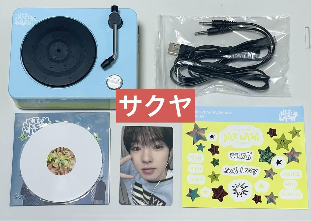 NCT WISH 1周年 1st ターンテーブル スピーカー トレカ サクヤ NCT WISH 1周年 1st ターンテーブル スピーカー トレカ サクヤ
