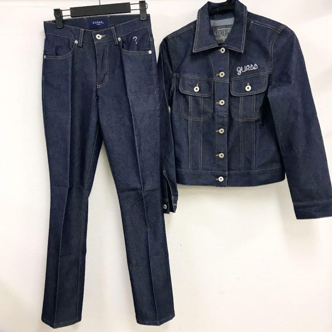 超大特価 vintage made in USA GUESS denim setup パンツスーツ上下
