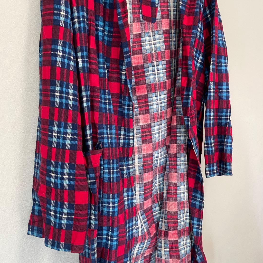 70's vintage VARDON チェック　ネル ローブ　ガウン ヴィンテージ古着70\u0027s VARDON チェック柄 ネル ローブ