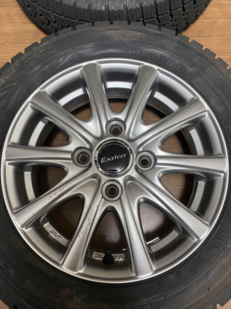 ノーストレックN3 155/65R13 タイヤホイールセット 2018年製