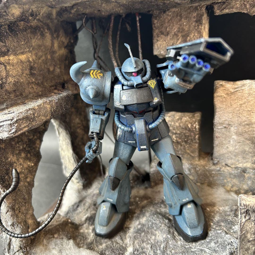 ガンプラジオラマ グフLED発光