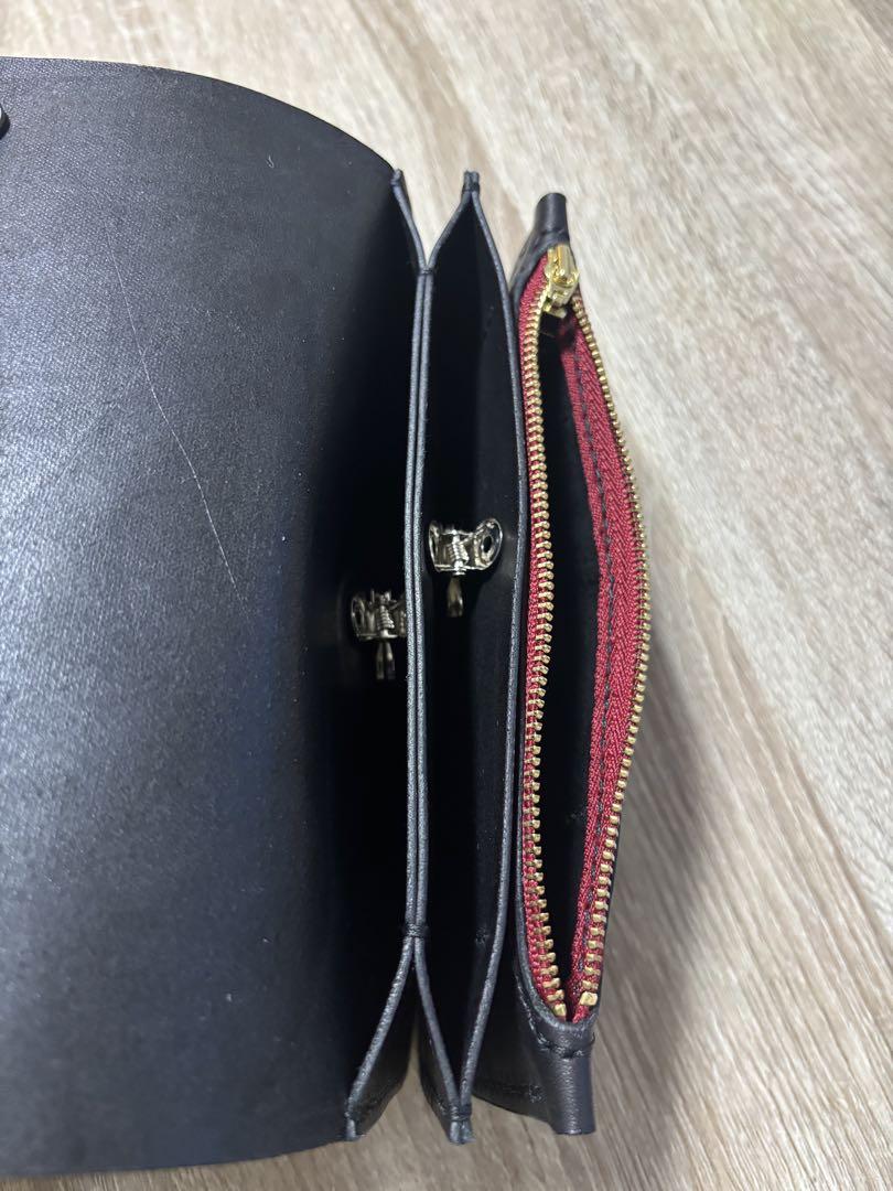 ロングトラッカーウォレット　三層　牛革　ハンドメイド　レザークラフト