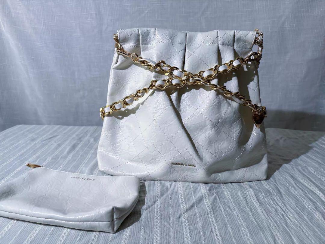 CHARLES & KEITH Duo デュオ チェーンショルダーバッグLサイズ