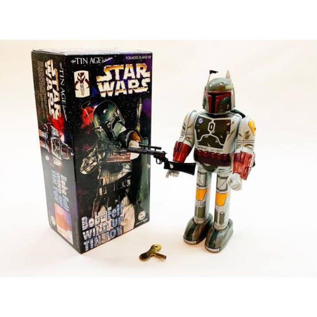 ⭐️ STARWARS Boba Fettゼンマイ式ブリキ ◇大阪ブリキ玩具製