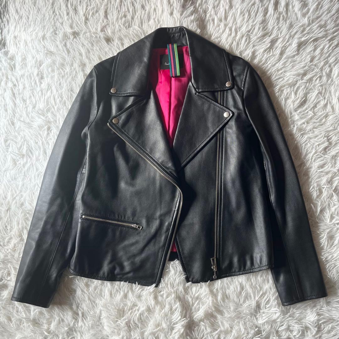 PS Paul Smith レザージャケット ラムレザー ダブル 38M PS Paul Smith