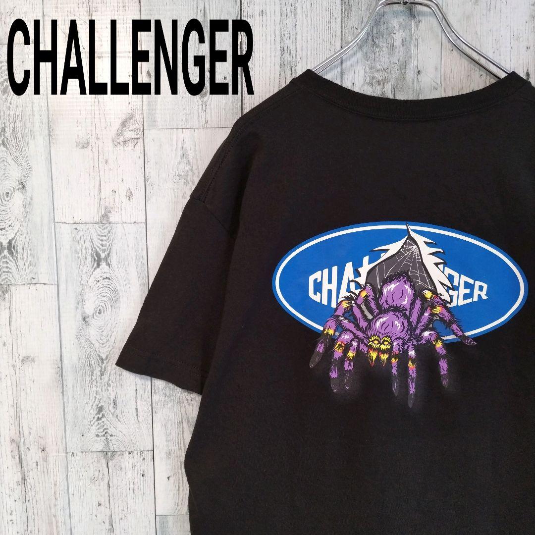 q78 人気Lサイズ チャレンジャー♧スパイダー ビックロゴ Ｔシャツ 即