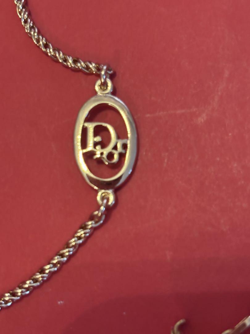 アキ　ゴールドロングネックレス ヴィンテージ Christian Dior