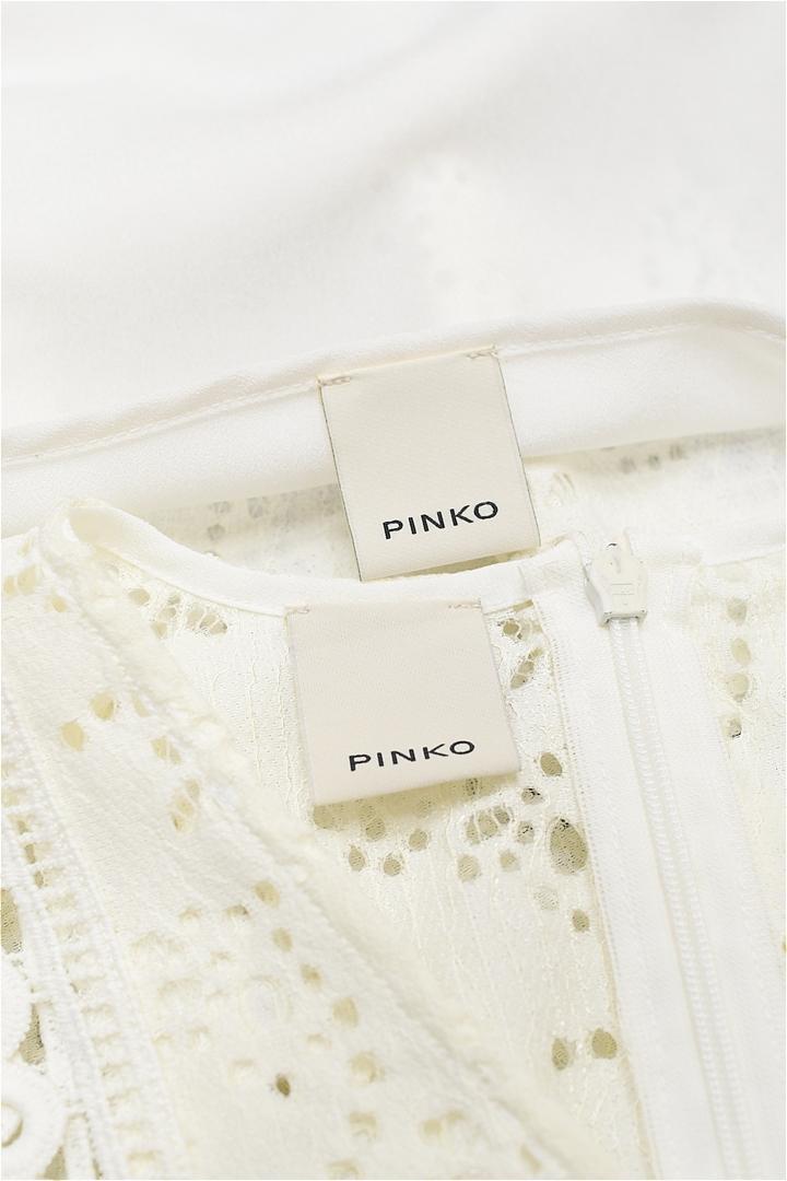 R-L331/美品 PINKO ワンピース ドレス レース インナー付き 42