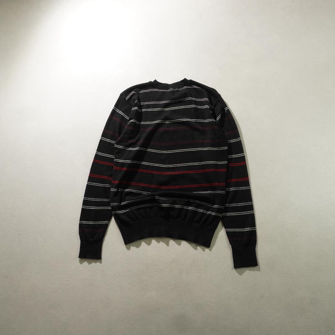Paul Smith ボーダー柄ニットセーター カジュアル ブラック/UW383