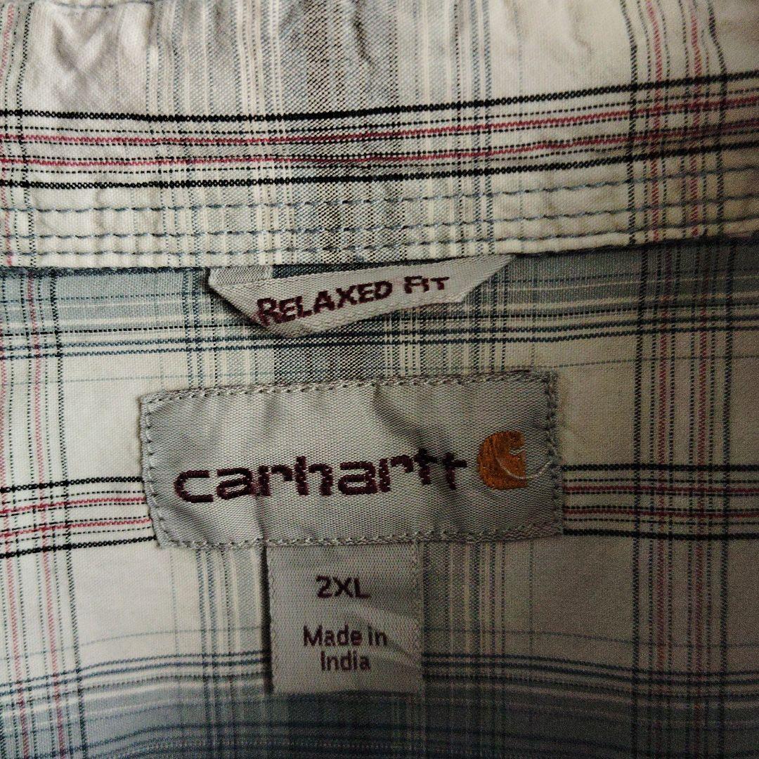 カーハート 長袖シャツ BDシャツ チェック柄 マルチカラー メンズ2XL