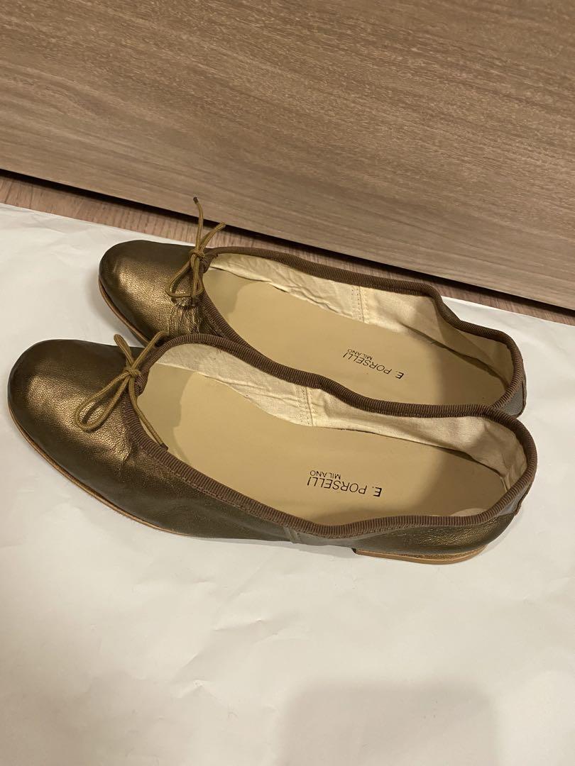 PORSELLI バレエシューズ bronze 38