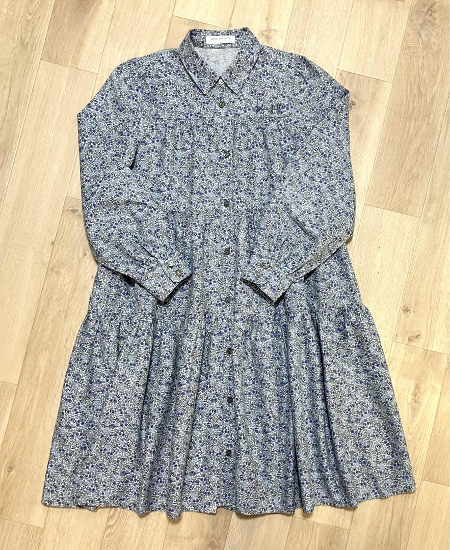 ポンポネットジュニア L/160 リバティワンピース インナーキャミ
