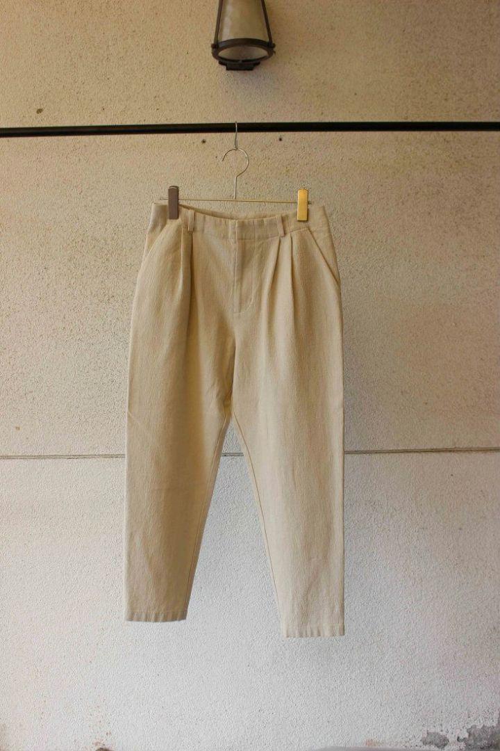 evam eva コットンタックパンツ