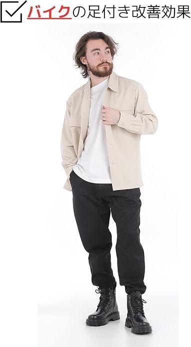 LEAPGOAT シークレットブーツ 黒 27.5cm 厚底革靴 PUレザー