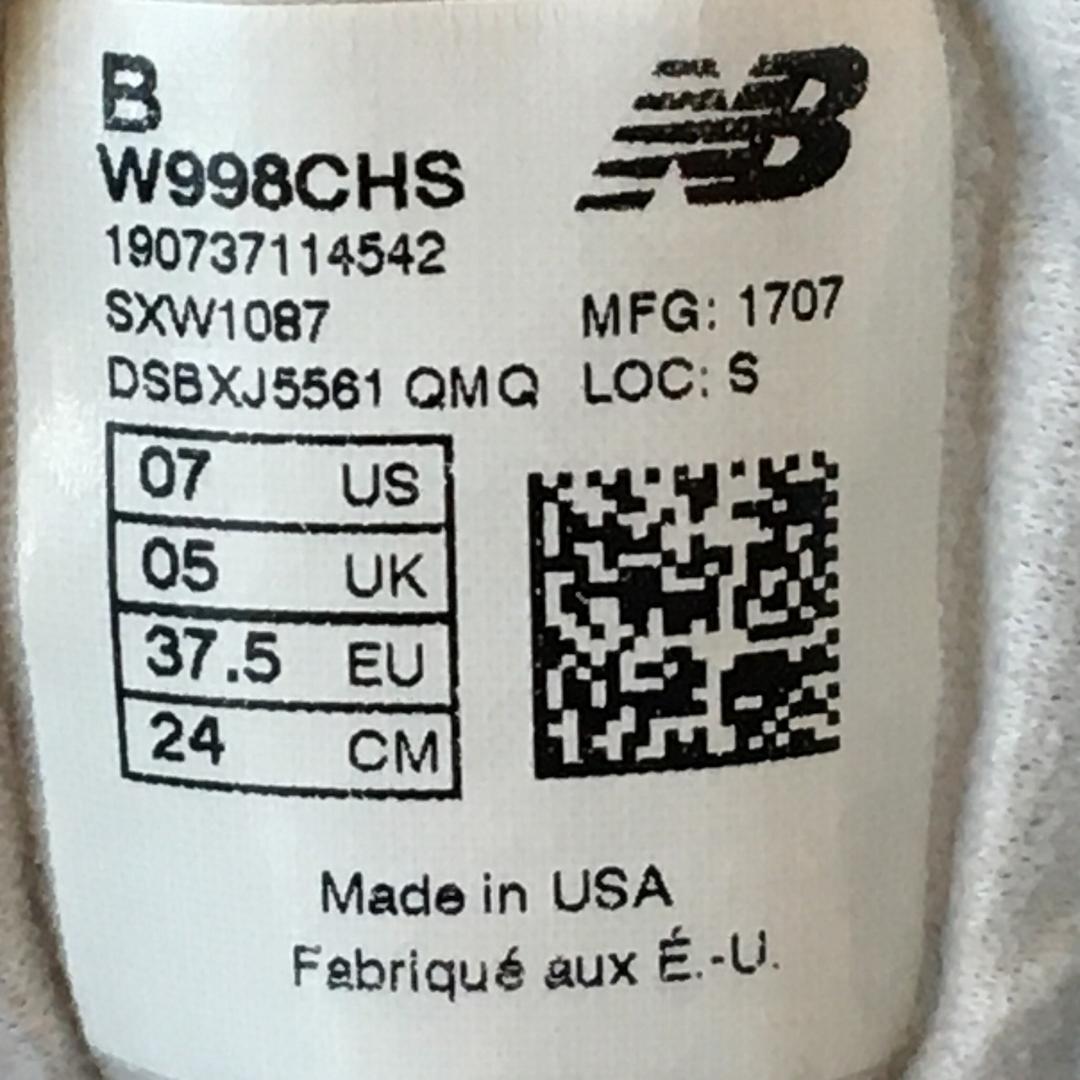 HOT大得価 Cランク 5762 24cmニューバランス998ベージュ xnWbu-m71405729488 アメリカUSA製 高評価★