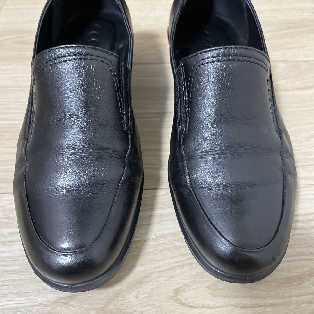美品！ECCO フェリシア 天然皮革ソフトレザー スリッポン ローファー 37