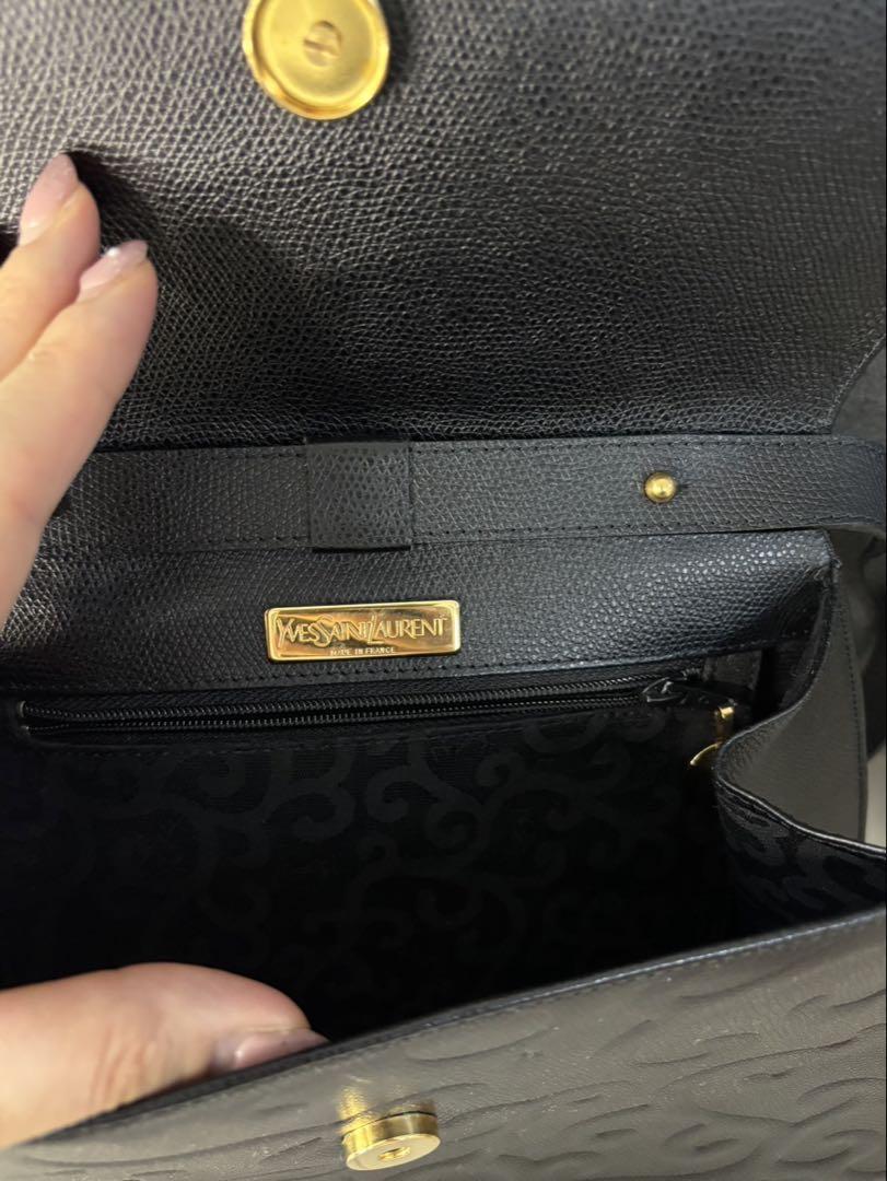 イブ　サンローラン　ブラックショルダー　バッグ　ヴィンテージ★レア物★YSL