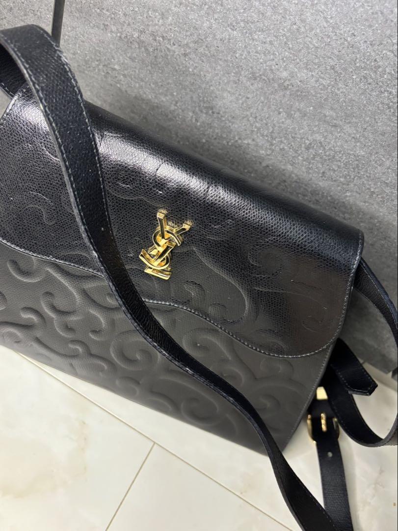 イブ　サンローラン　ブラックショルダー　バッグ　ヴィンテージ★レア物★YSL