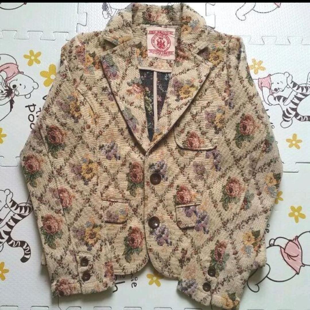 今日削除❗️ 花柄 ジャガード ゴブラン テーラード ジャケット リズリサ 系 6,090円
