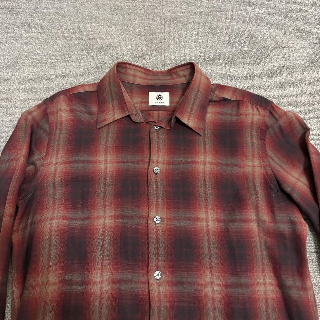 PAUL SMITH オンブレチェックシャツ