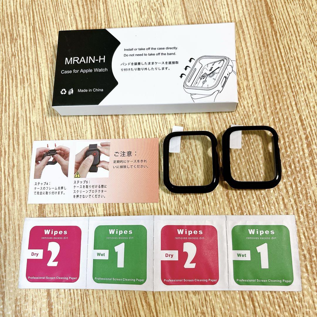 Apple Watchケース 87-Big/MRAIN-H ブラック+ブラック