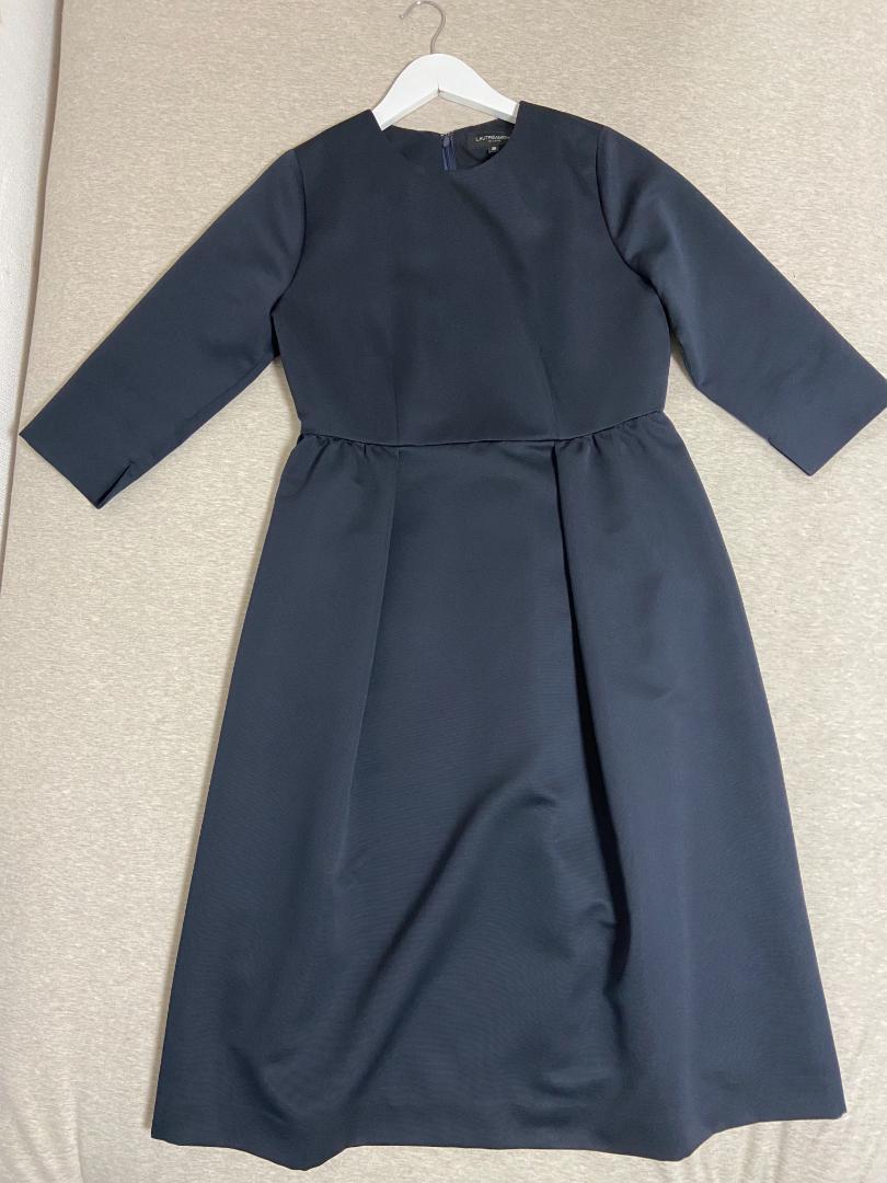 正規店 ロートレアモン ネイビー AgSwo-m71412634546 マットグログランワンピース HOT爆買い