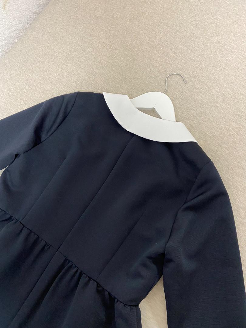 正規店 ロートレアモン ネイビー AgSwo-m71412634546 マットグログランワンピース HOT爆買い