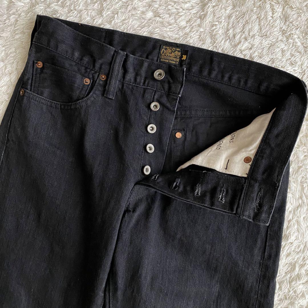 COOTIE (クーティー) 5 Pocket Baggy Denim Pants(5ポケットバギーデニムパンツ) Black