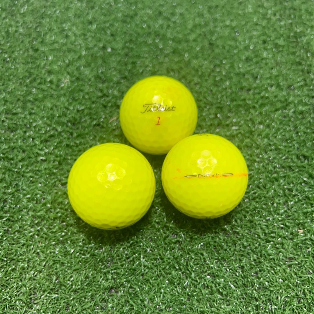 美品タイトリスト 2023年 PRO V1X ロストボール24球 ロストボール 美品 タイトリスト PROV1 V1X カラーボール &白 24