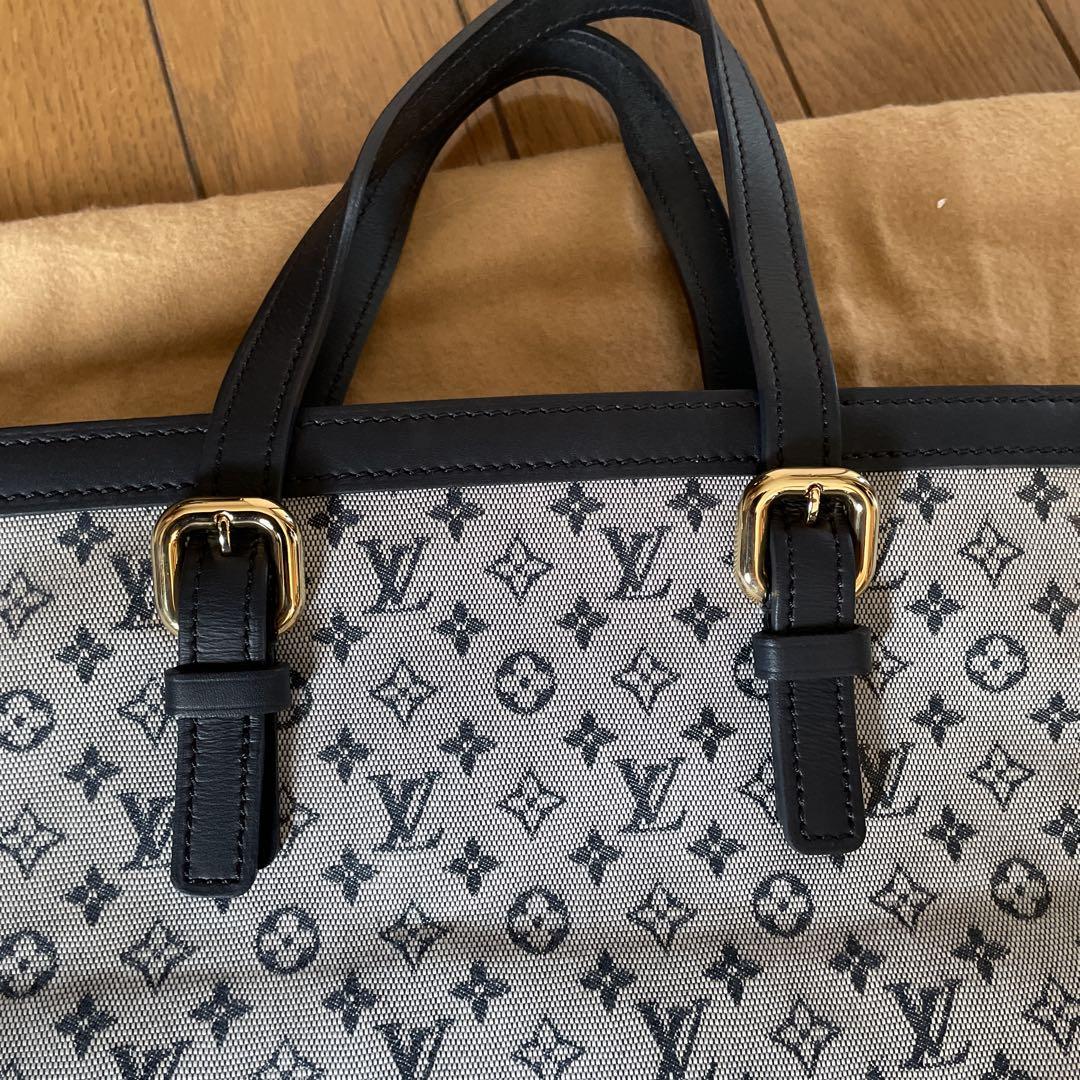 Louis Vuitton トートバッグ グレー/ネイビー