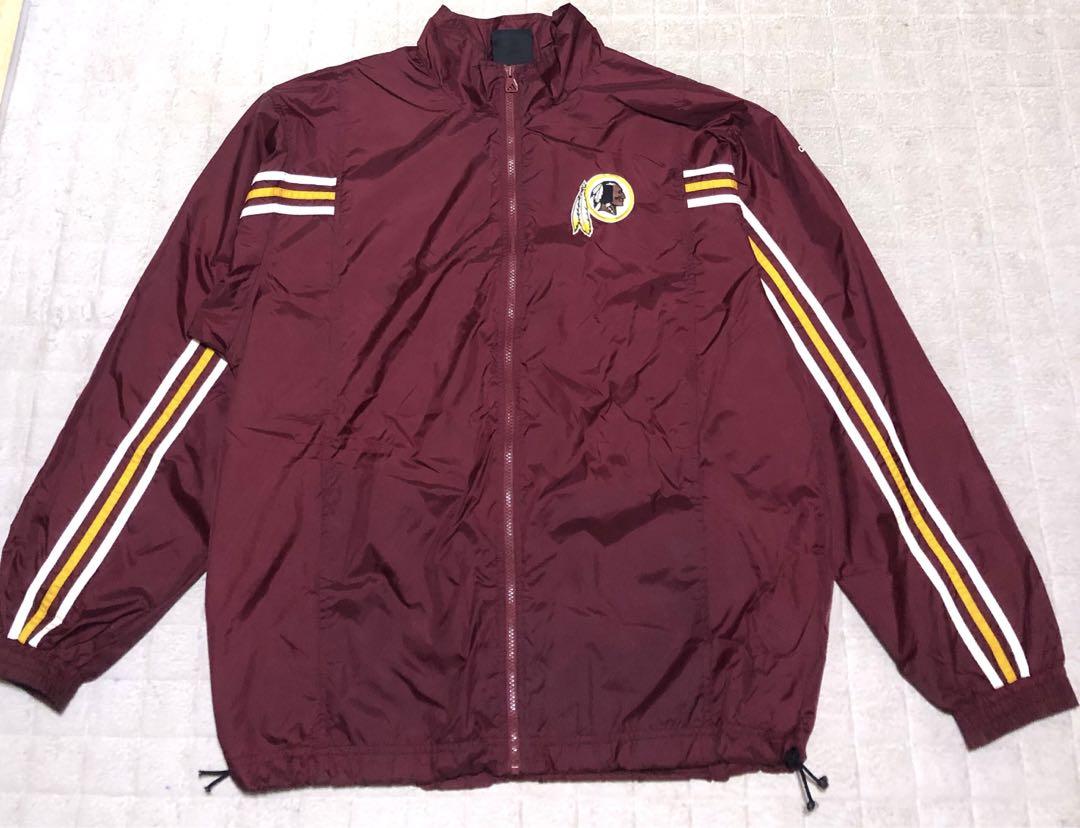 90s アメリカ古着 adidas NFL ナイロンジャケット レッドスキンズ