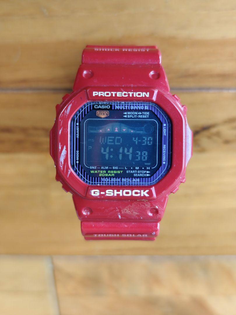 G-SHOCK Tough Solar デジタル腕時計 レッド