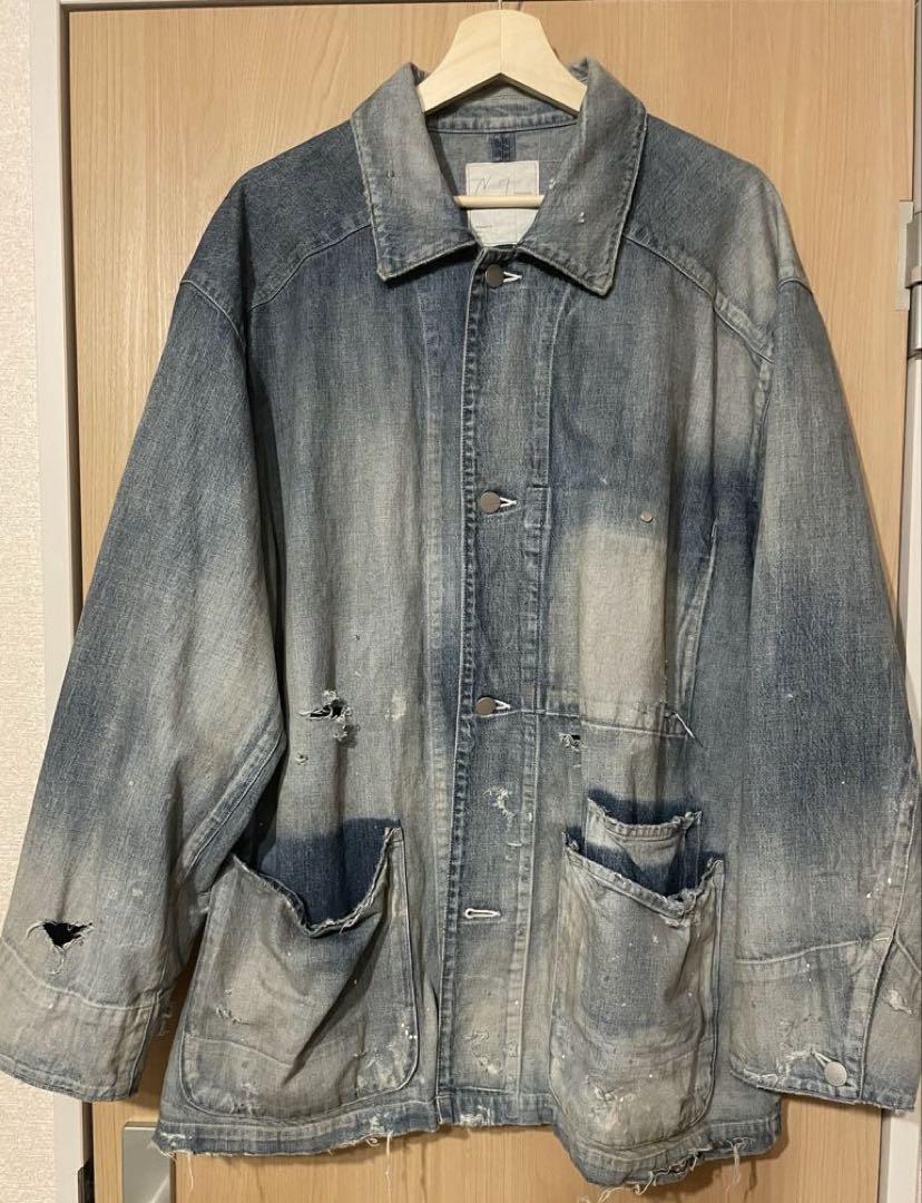 オーバーサイズ カバーオールジャケット / インディゴ Oversized